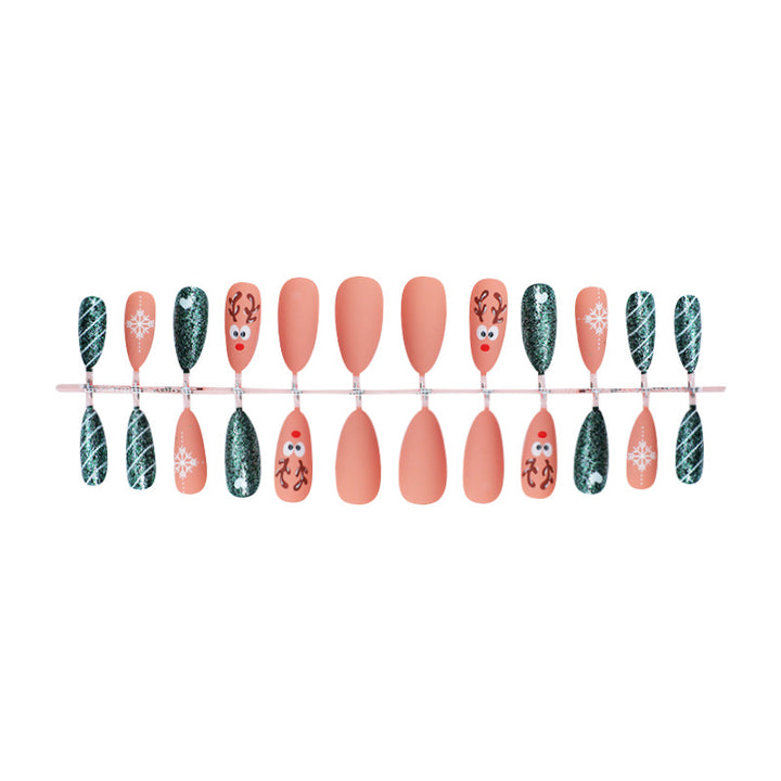 Festive Holiday-Themed Press-On Nails Bowlift