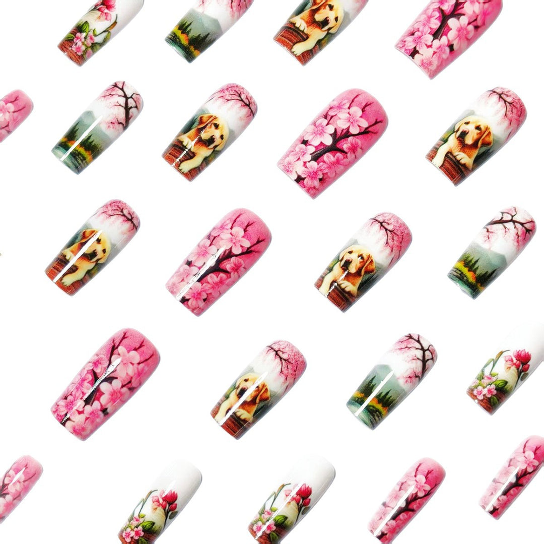 Artistic Pet-Themed 3D Nail Art Bowlift