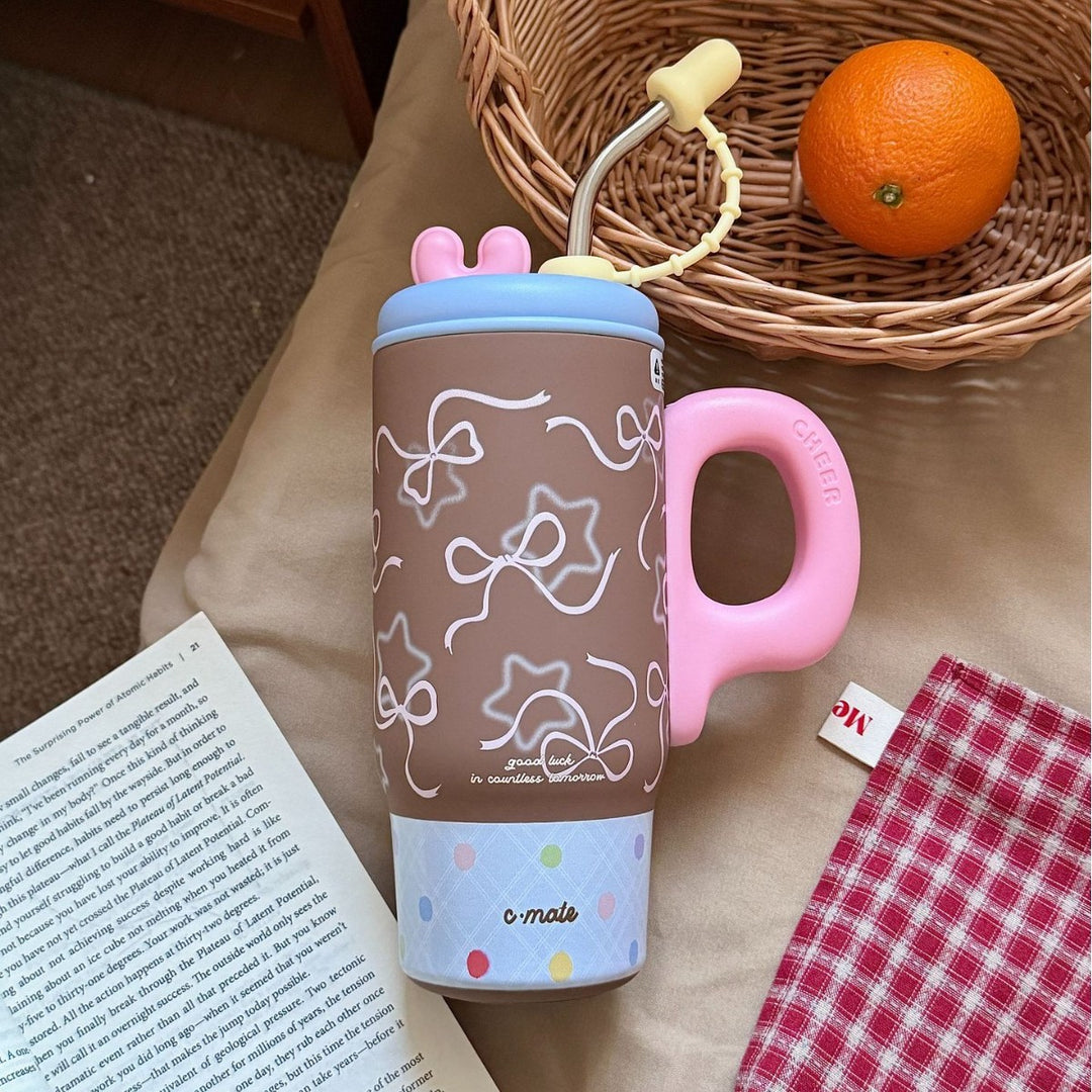 Women's drinking container with cheerful cat design Bowlift