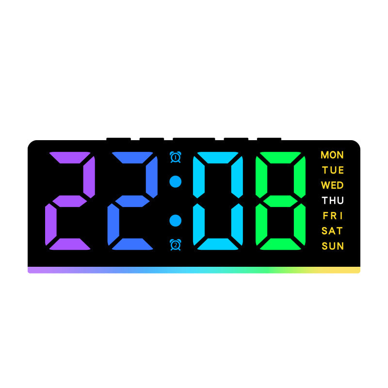 Digital LED alarm clock with color change Bowlift