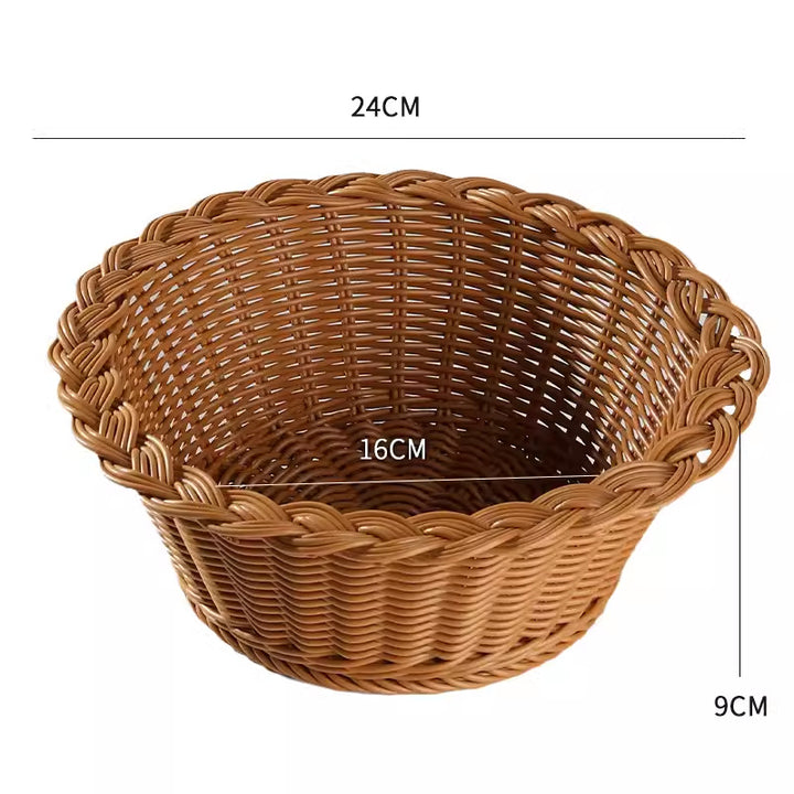 Unisex round braided storage basket Bowlift