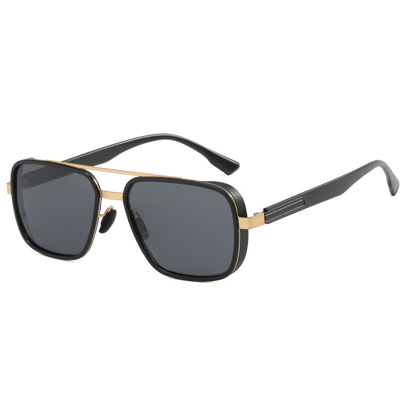Ladies elegant square sunglasses with high-quality metal frame Bowlift