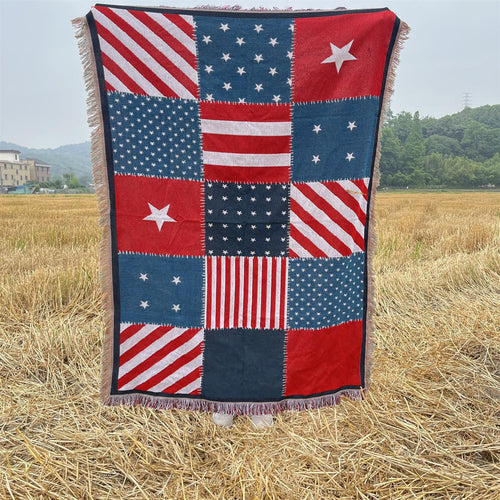 Vintage Patchwork Throw Blanket
