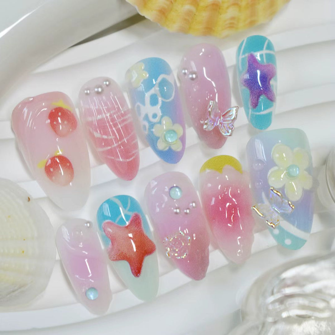 Artistic 3D Thematic Nail Extensions Bowlift