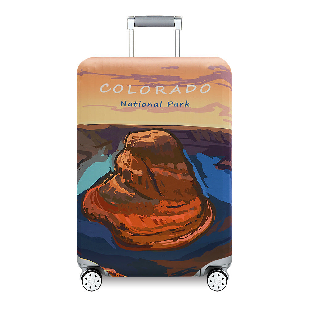 Unisex nan Kids Luggage Cover for Hard Shell Suitcases with Fun Space Design made of Elastic Polyester-Spandex Bowlift