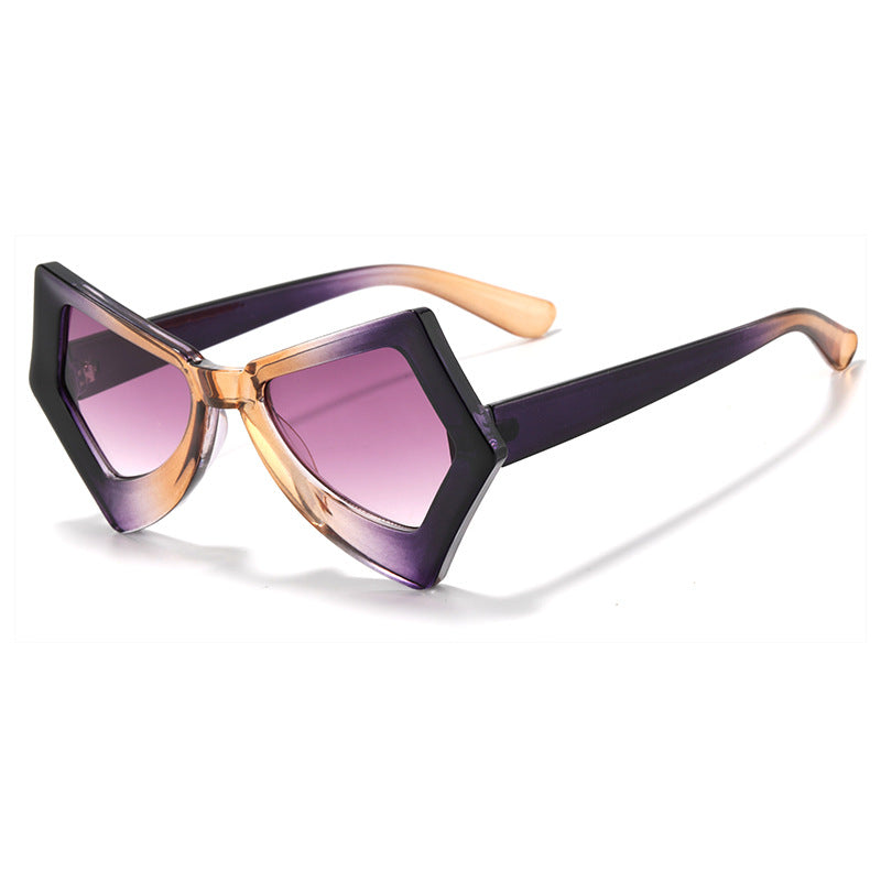 Geometric Frame Fashion Sunglasses