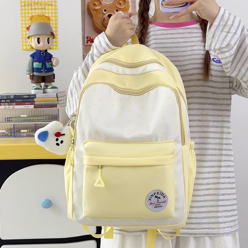 Fun and Functional Star-Patterned Backpack