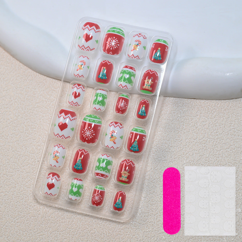 Themed Summer Beach Nail Art Press-On Nails Bowlift