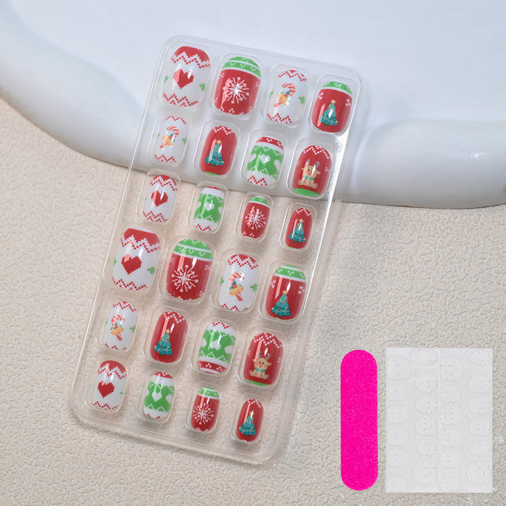 Themed Summer Beach Nail Art Press-On Nails Bowlift