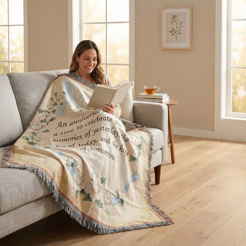 Decorative Jacquard Throw Blanket