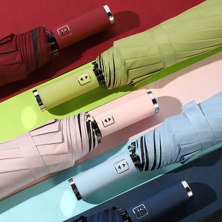 Women‘s Folding Umbrella with Innovative Wind Protection System Bowlift
