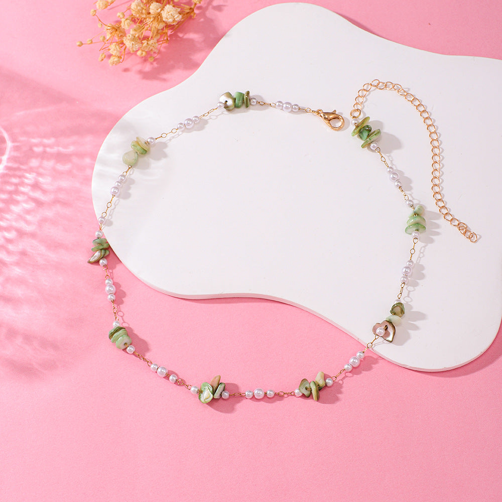Elegant Floral Beaded Necklace Bowlift