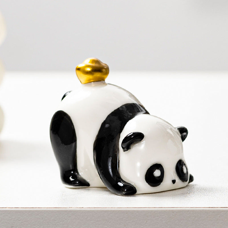 Cute Panda Decorative Figure Bowlift