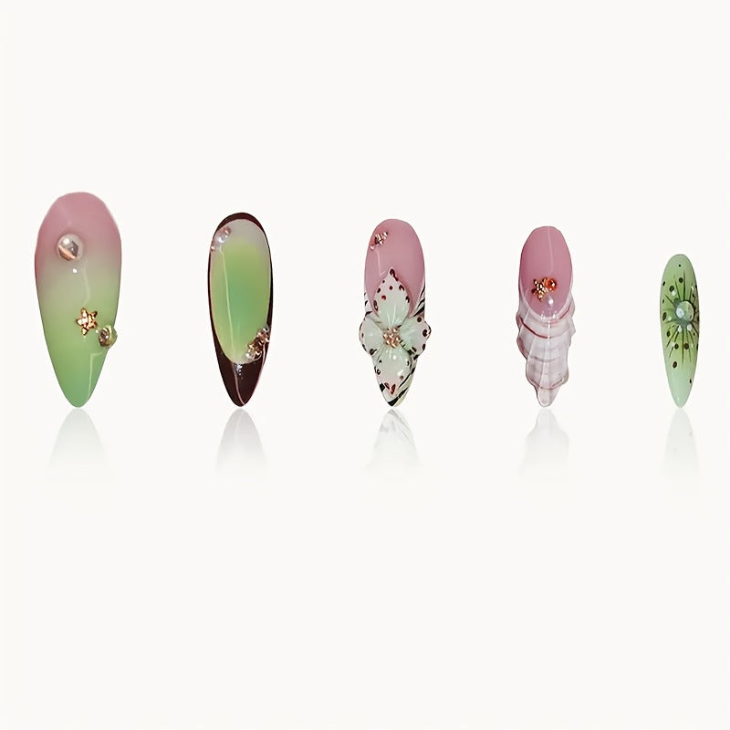 Floral Decorative Nail Art Enhancements Bowlift