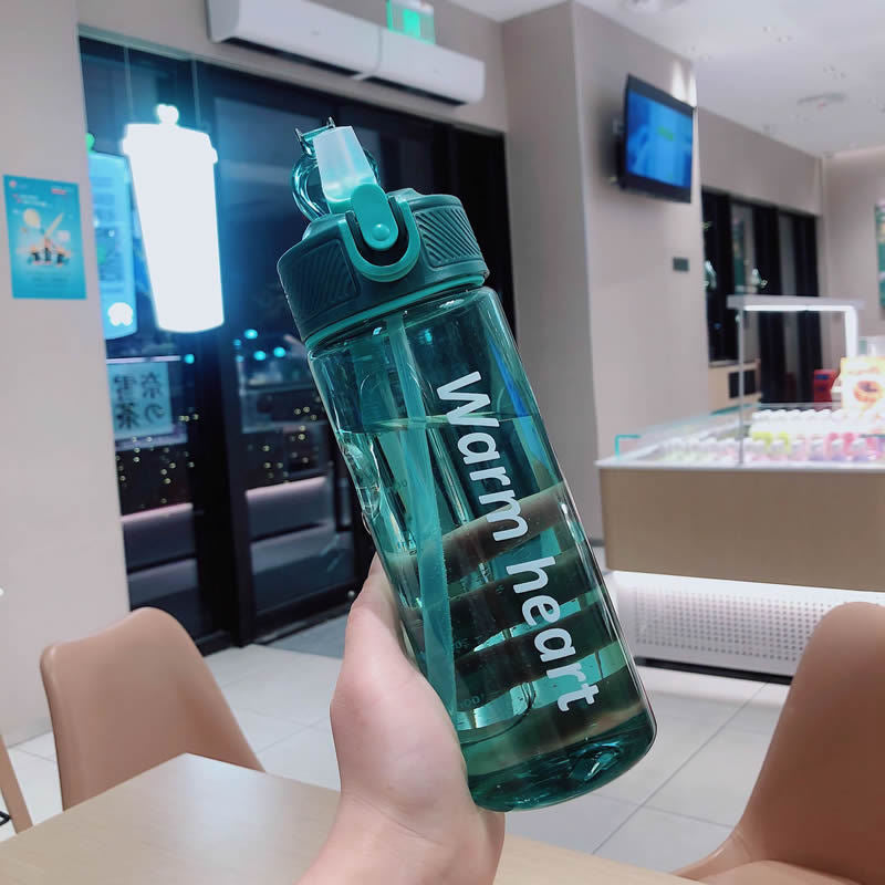 Women Practical Water Bottle with Carry Handle and Leak Protection Bowlift