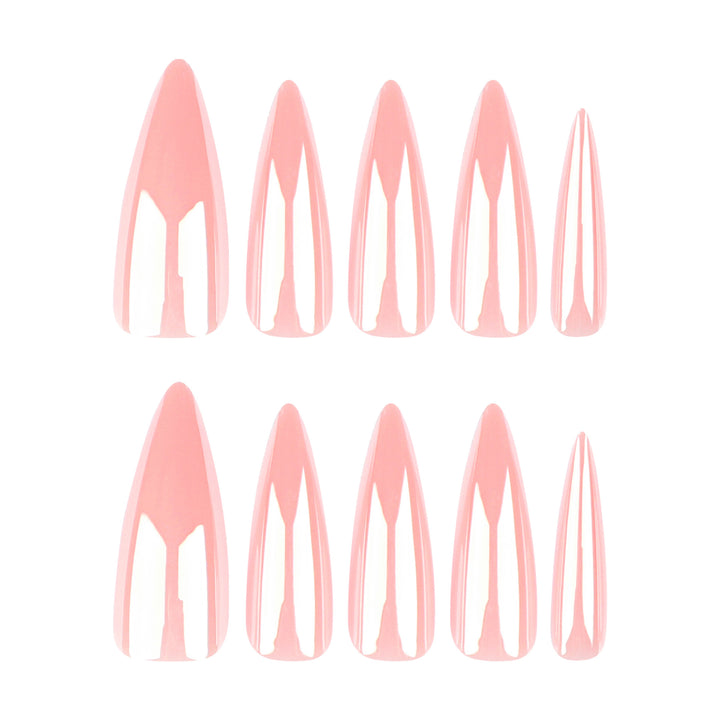 Artful Stiletto Nails with High Gloss Finish Bowlift