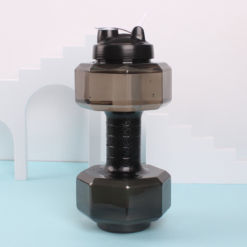 Unisex Fitness Water Bottle in Original Dumbbell Shape Bowlift