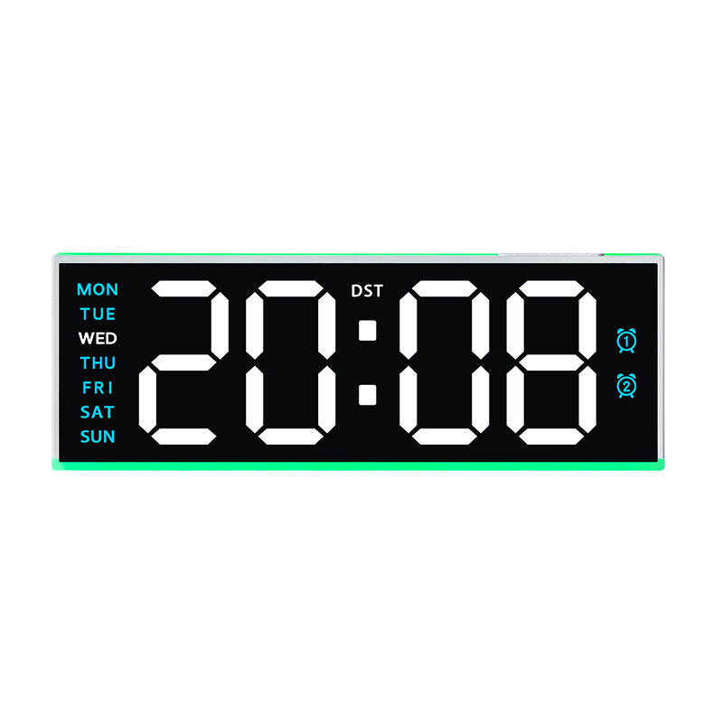 Digital alarm clock with large LED display and dual alarm function Bowlift