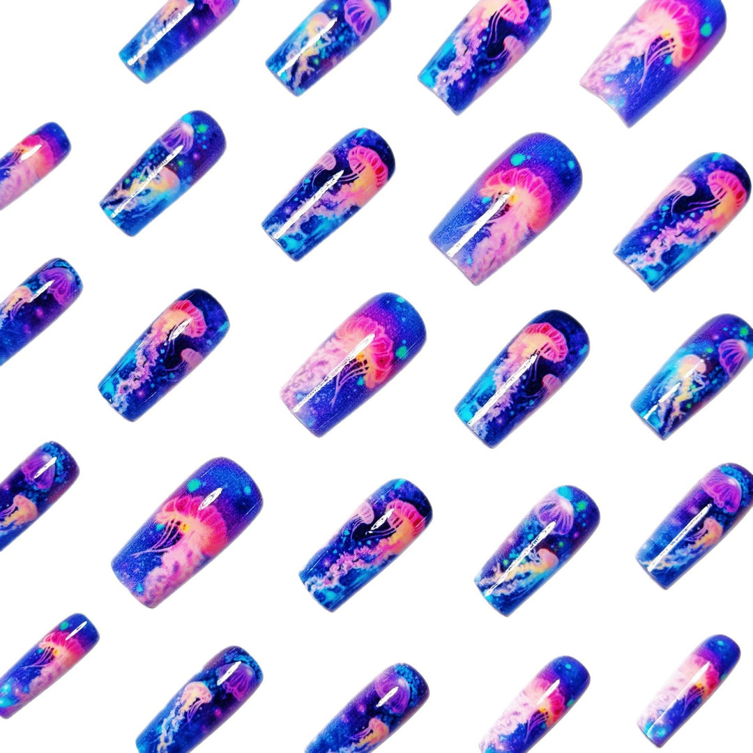 Creative 3D Art Nails with Ocean Motif Bowlift