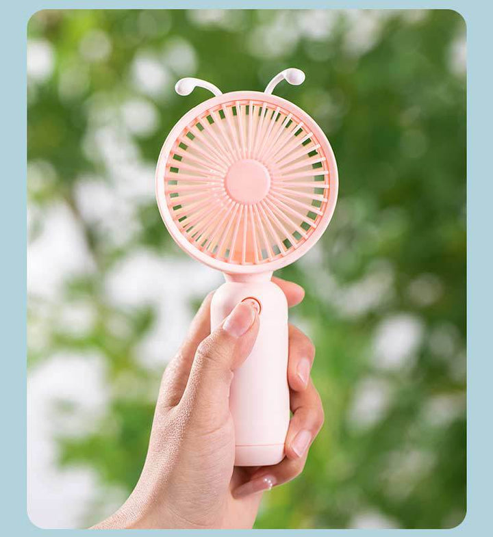 Ladies Portable Mini Hand Fan with Cute Design Bowlift