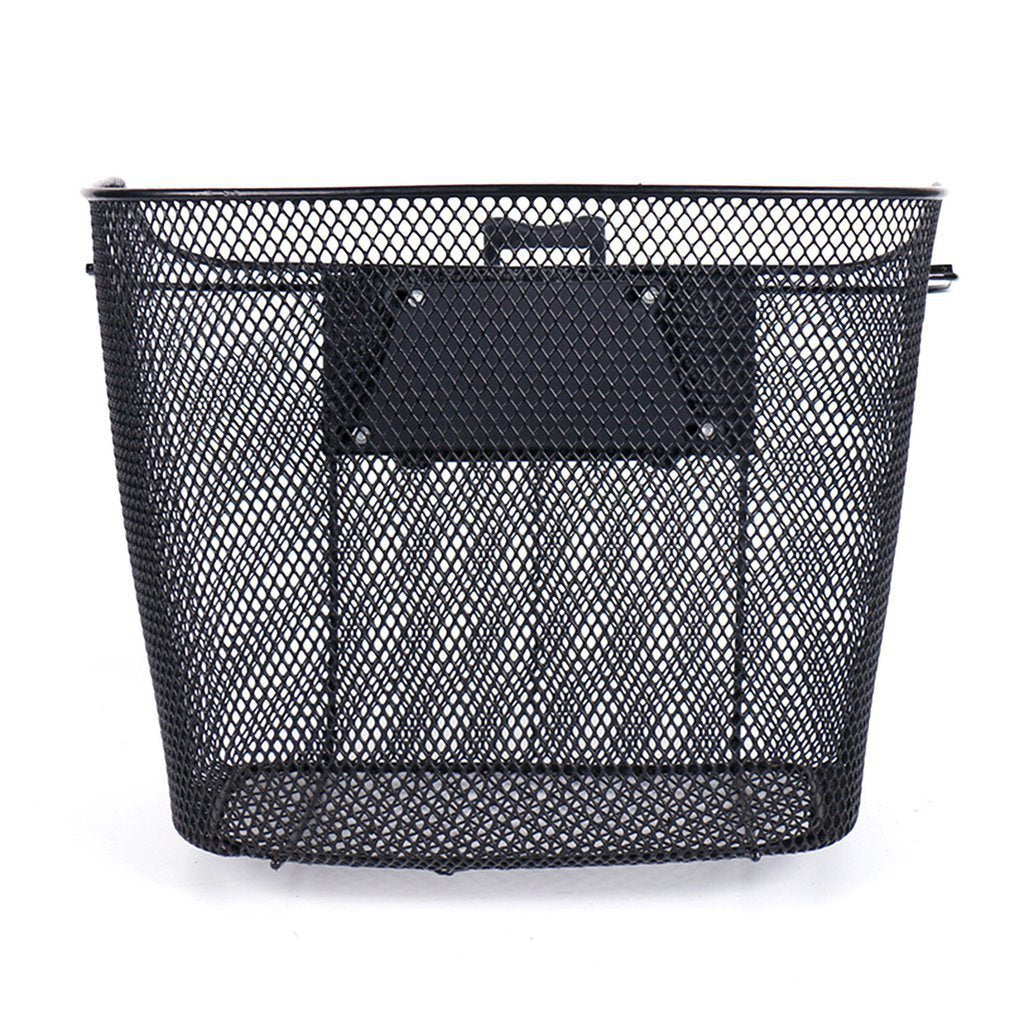 Front Quick Release Mesh Bicycle Basket with Locking Handlebar Mount Bowlift