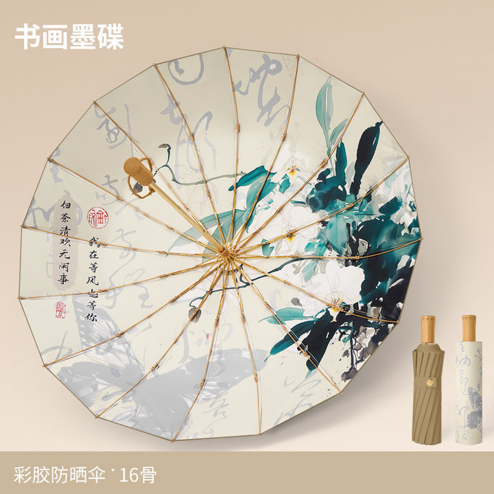 Women's umbrella with floral patterns Bowlift