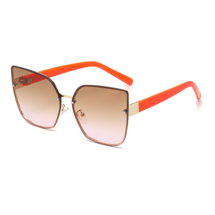 Ladies Oversized Sunglasses with Gradient Protection Bowlift