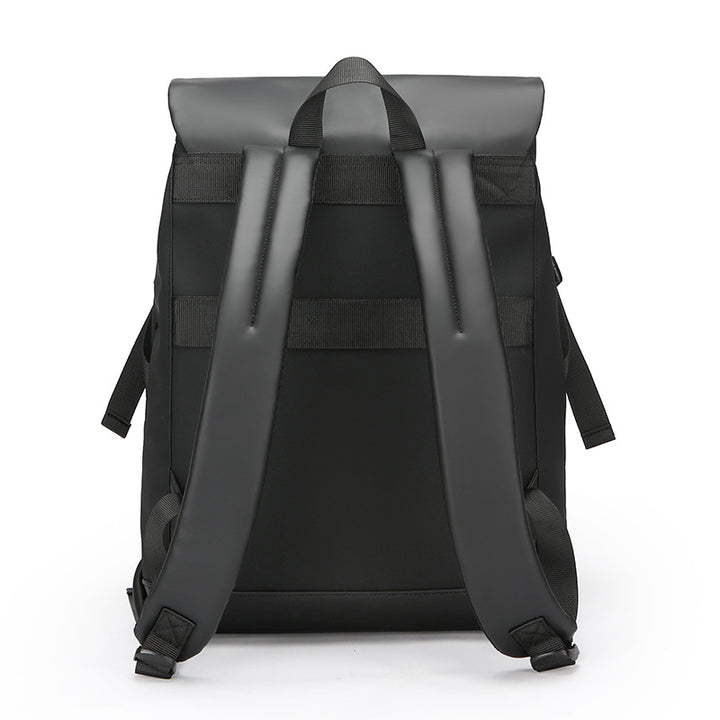 Stylish Water-Resistant Rolltop Backpack Bowlift