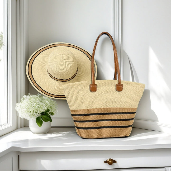 Beach bag with colorful stripes Bowlift