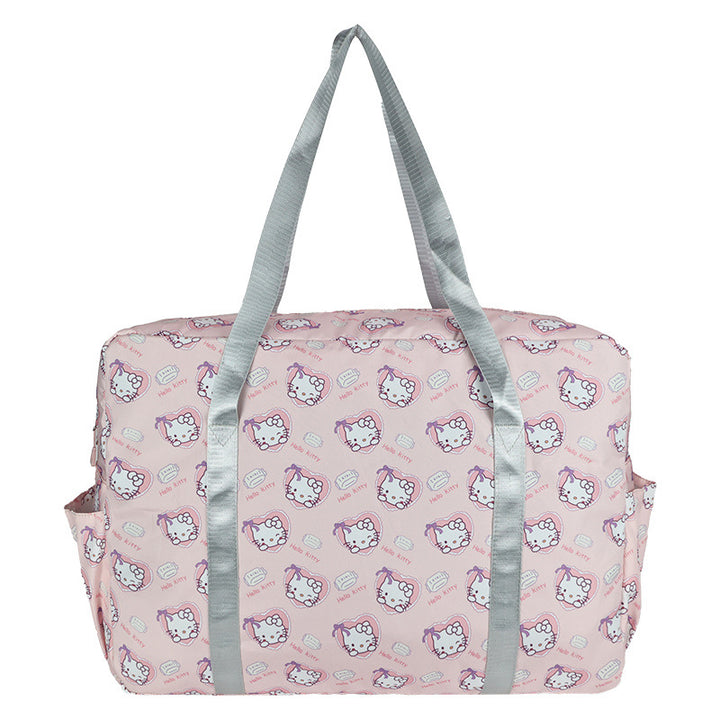 Playful Patterned Overnight Tote Bag Bowlift