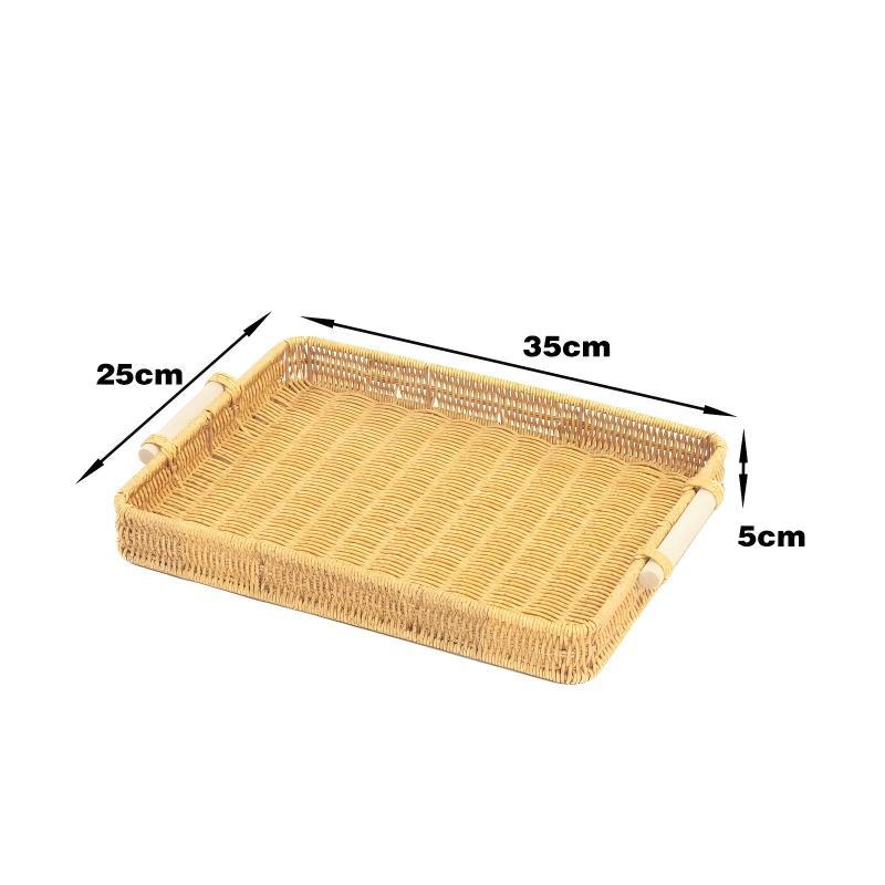 Ladies Rattan Serving Tray Bowlift
