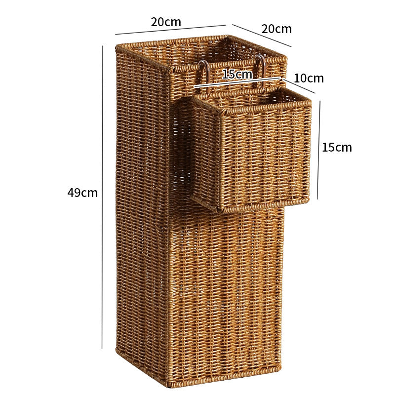 Hexagonal Decorative Wicker Storage Container Bowlift