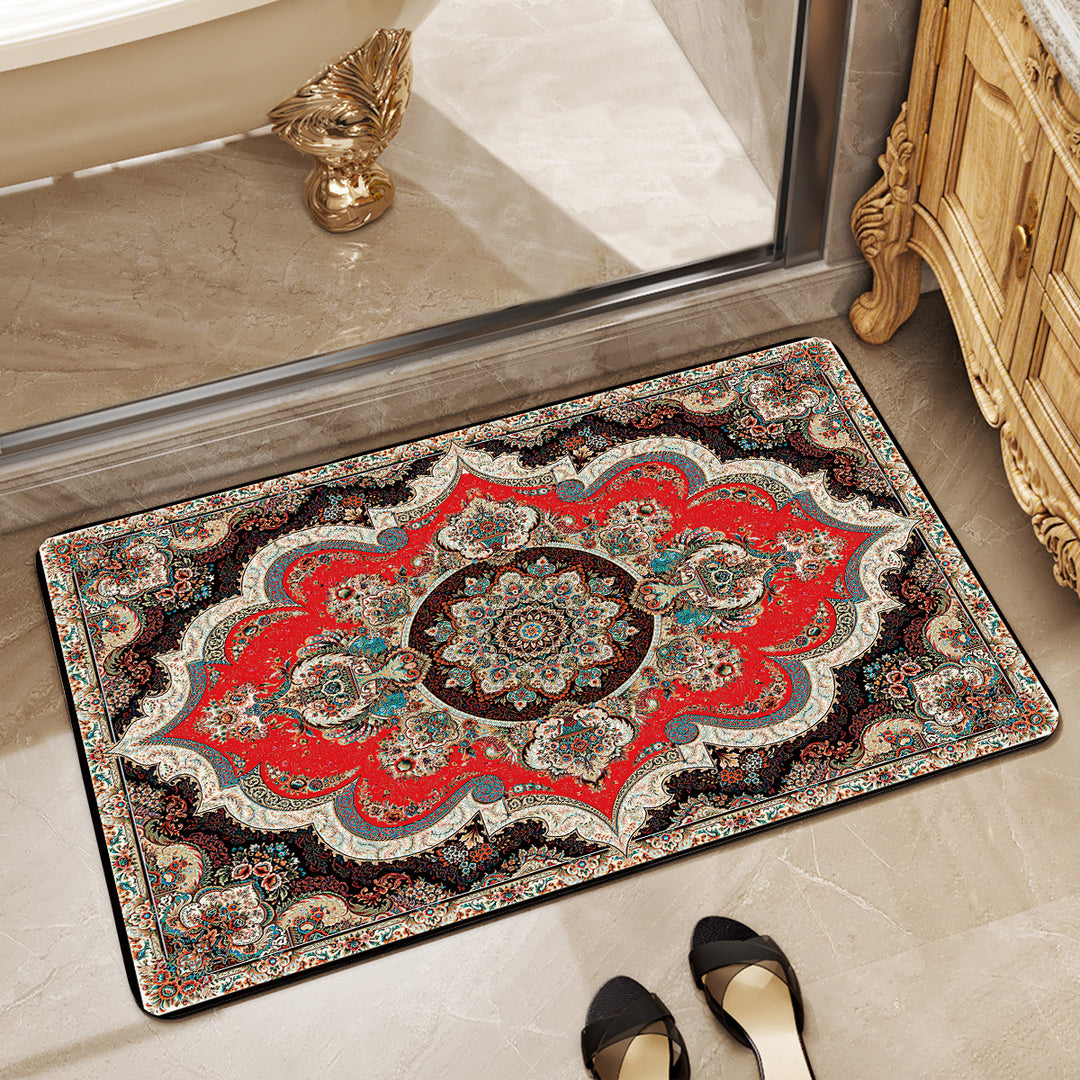 Elegant Vintage-Inspired Bath Mat Bowlift