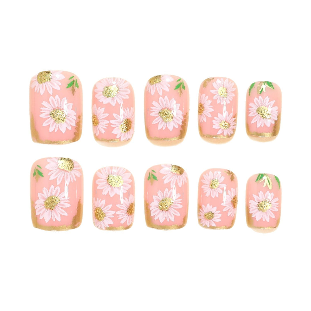 Creative Nail Art Set with Colorful Floral Designs Bowlift