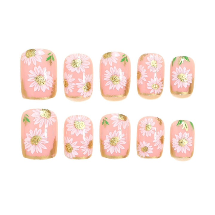 Creative Nail Art Set with Colorful Floral Designs Bowlift