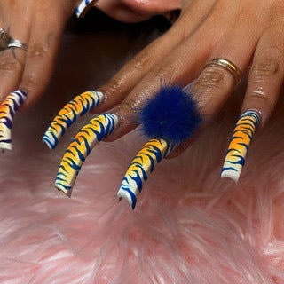 Exotic Animal Print Artistic Press-On Nails Bowlift