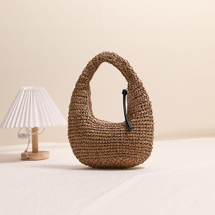 Handmade Basket Bag in Modern Hobo Style Bowlift