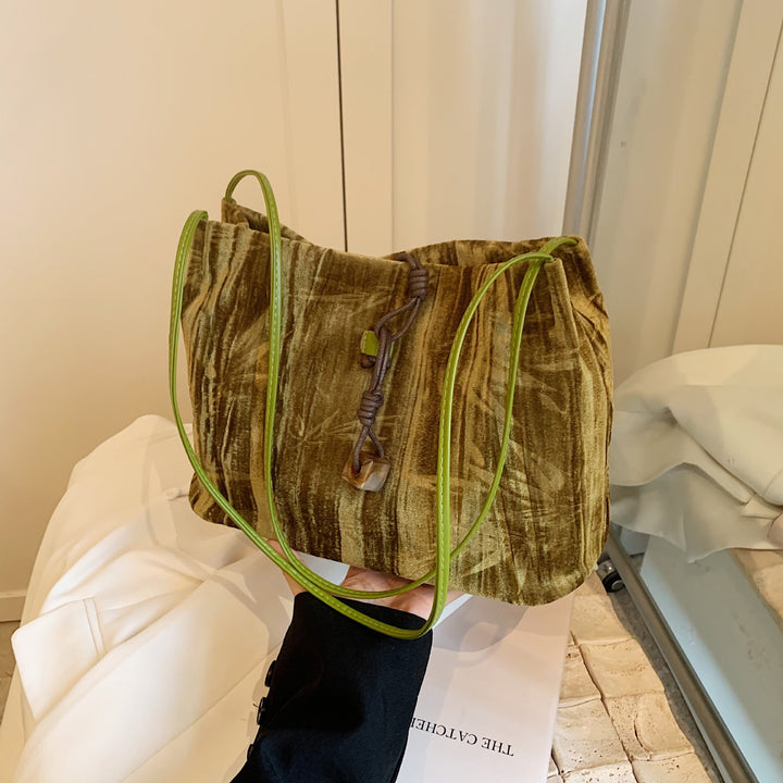 Chic Textured Handheld Tote Bag Bowlift
