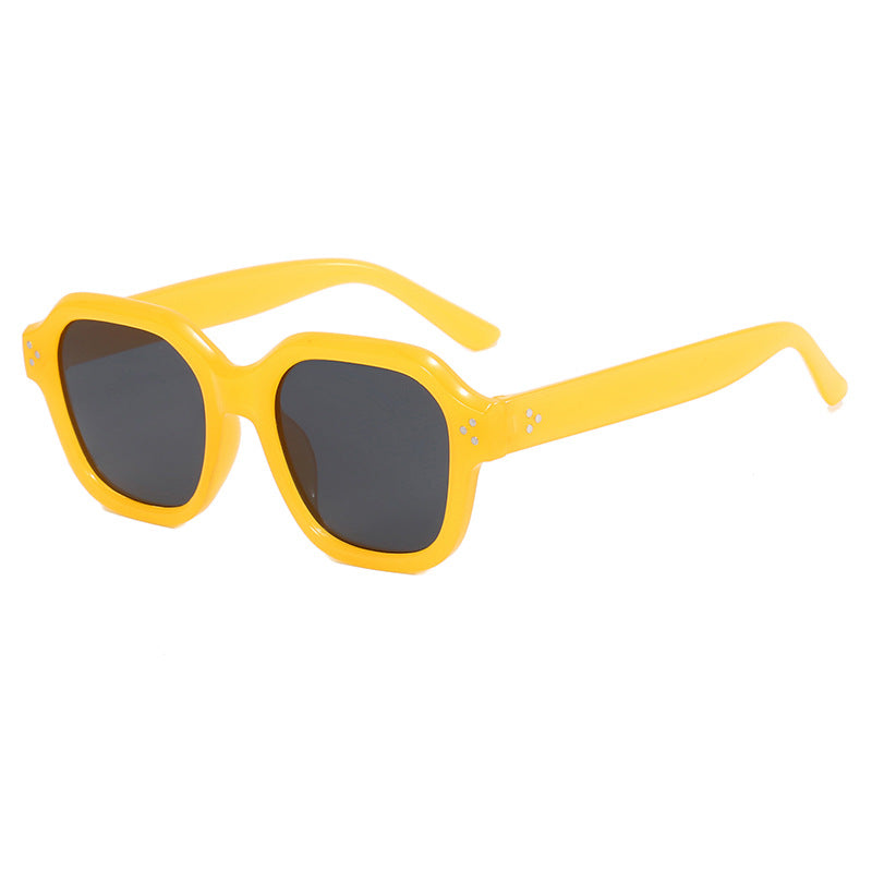 Ladies fashionable square sunglasses with mirrored lenses Bowlift