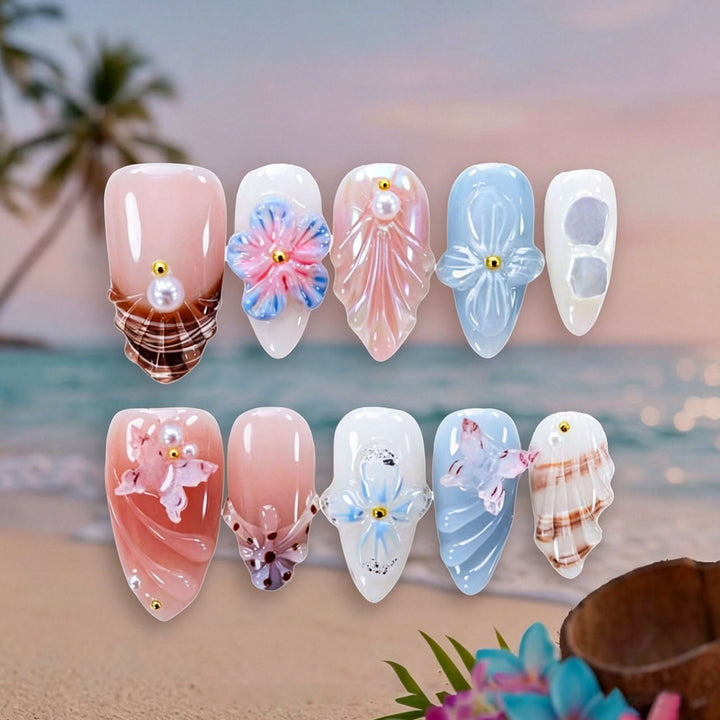Luxury Nail Art Set with Galactic Designs Bowlift