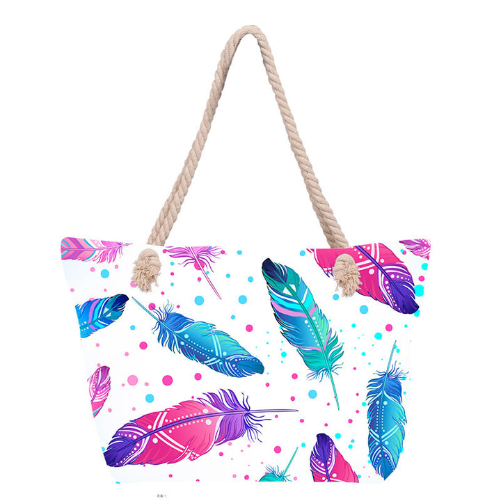 Beach bag with stylish flower design Bowlift