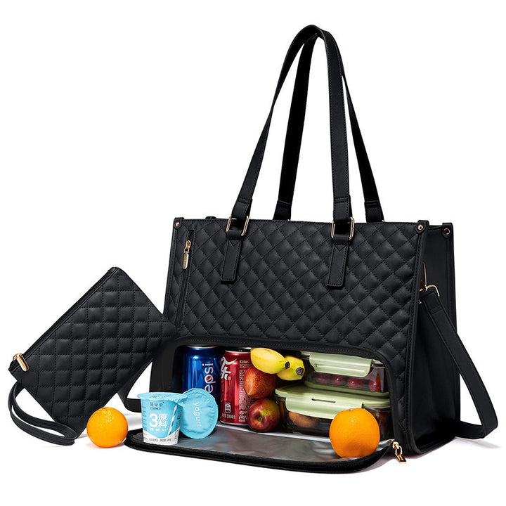 Insulated Multi-Compartment Lunch Tote Bowlift