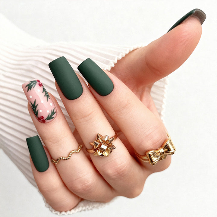 Artful Nail Tips with Botanical Motifs Bowlift