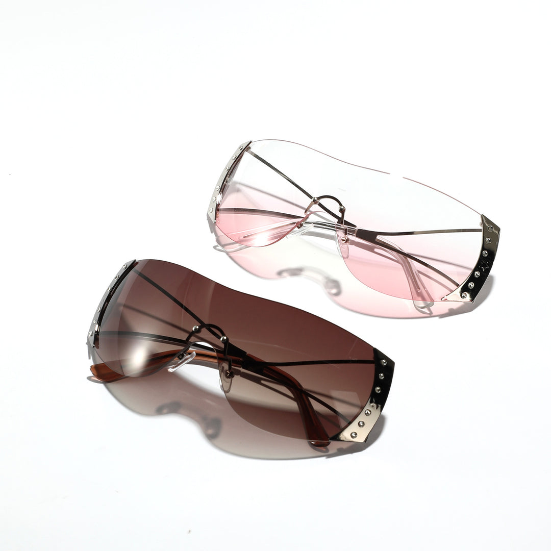 Women futuristic sunglasses with stylish frame and high-grade UV protection Bowlift