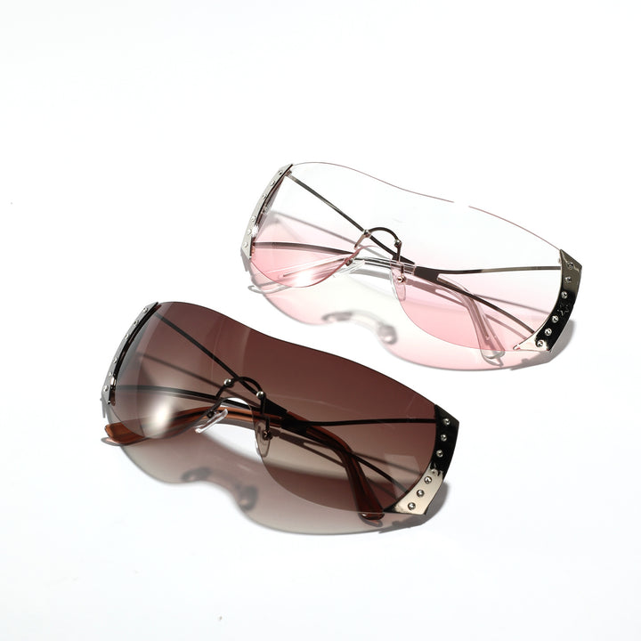 Women futuristic sunglasses with stylish frame and high-grade UV protection Bowlift
