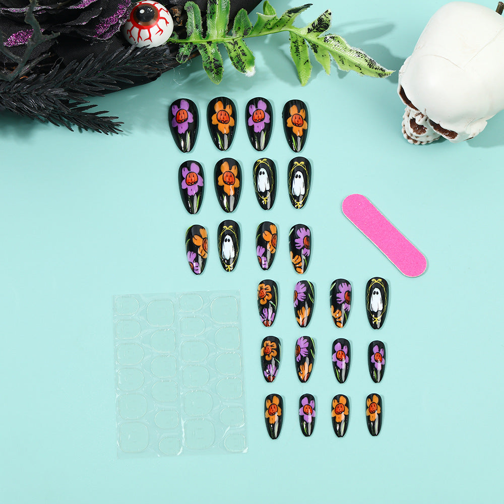 Artificial nails with creative Halloween design Bowlift