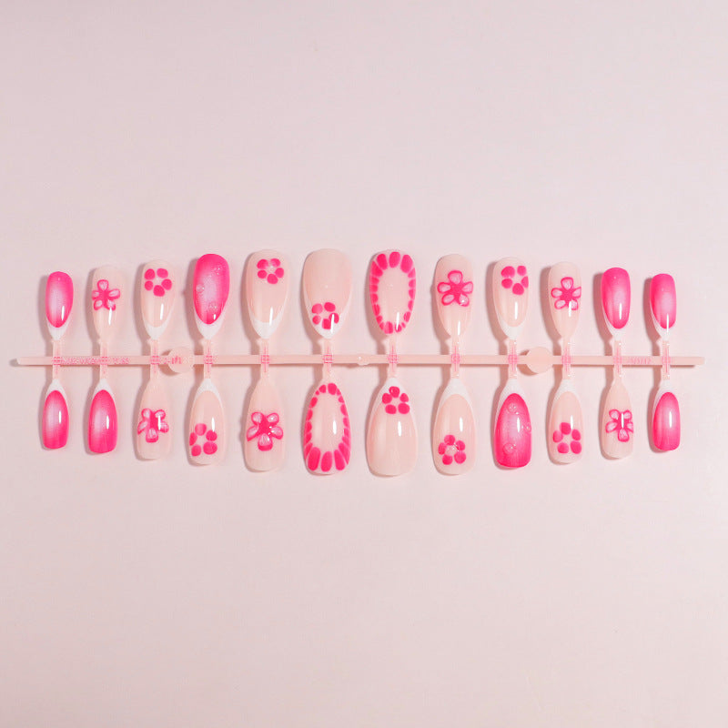 Premium Press-On Nail Set with Decorative Accents Bowlift