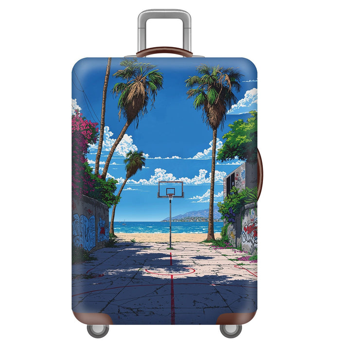 Unisex Hard Shell Suitcase with Dreamy Landscape Design Bowlift