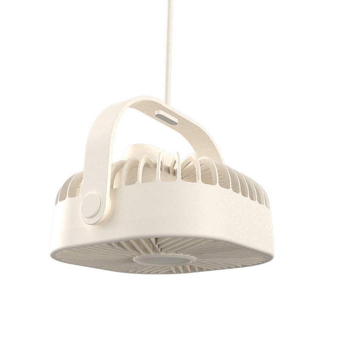 Unisex ceiling-mounted circular industrial fan with swivel carrying handle Bowlift