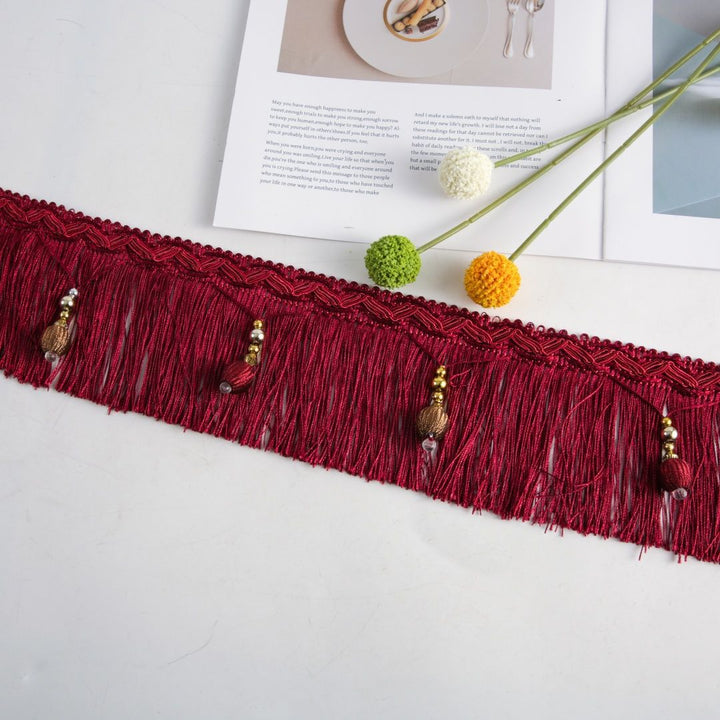 Luxury Fringe Braid with Bead Trim Bowlift
